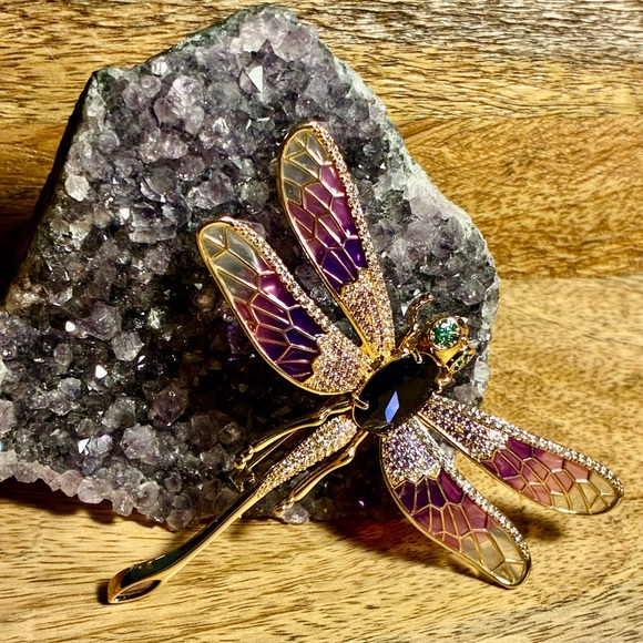 Piper K Statement Dragonfly Brooch-New - Picture 3 of 7